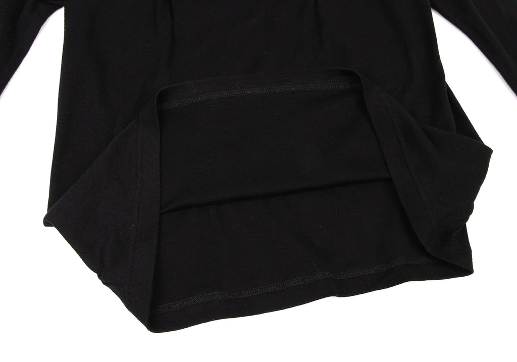 Yohji Yamamoto Japan. FEMME Decorative Design Black Blouse