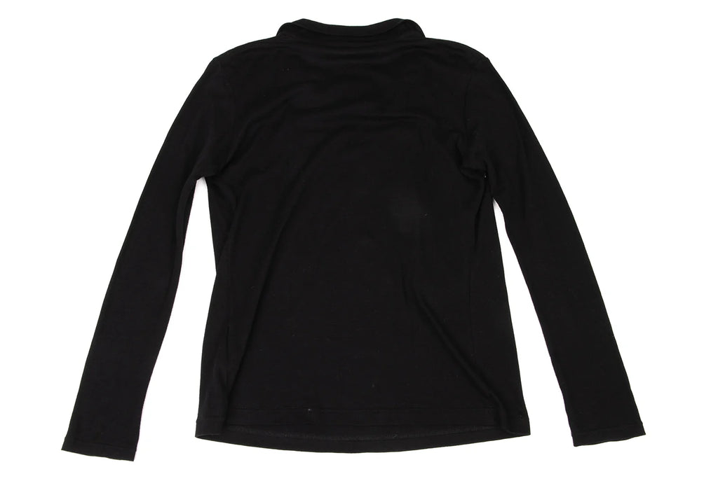Yohji Yamamoto Japan. FEMME Decorative Design Black Blouse
