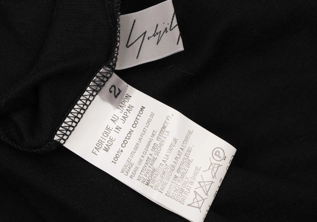 Yohji Yamamoto Japan. FEMME Decorative Design Black Blouse