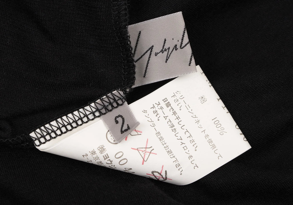 Yohji Yamamoto Japan. FEMME Decorative Design Black Blouse