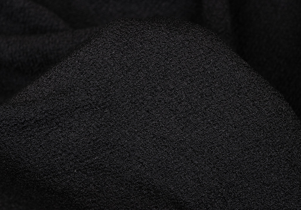 ISSEY MIYAKE JAPAN. I.S. Black Poly Gather Flare Skirt