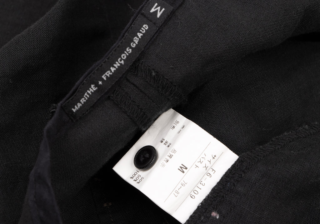 LE JEAN DE MARITHE FRANCOIS GIRBAUD PARIS. Black Embroidered Sleeveless Dress