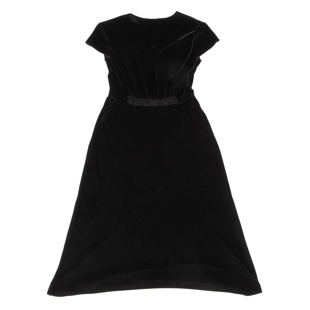DONNA KARAN NY. DKNY Vintage Black Velours Dress