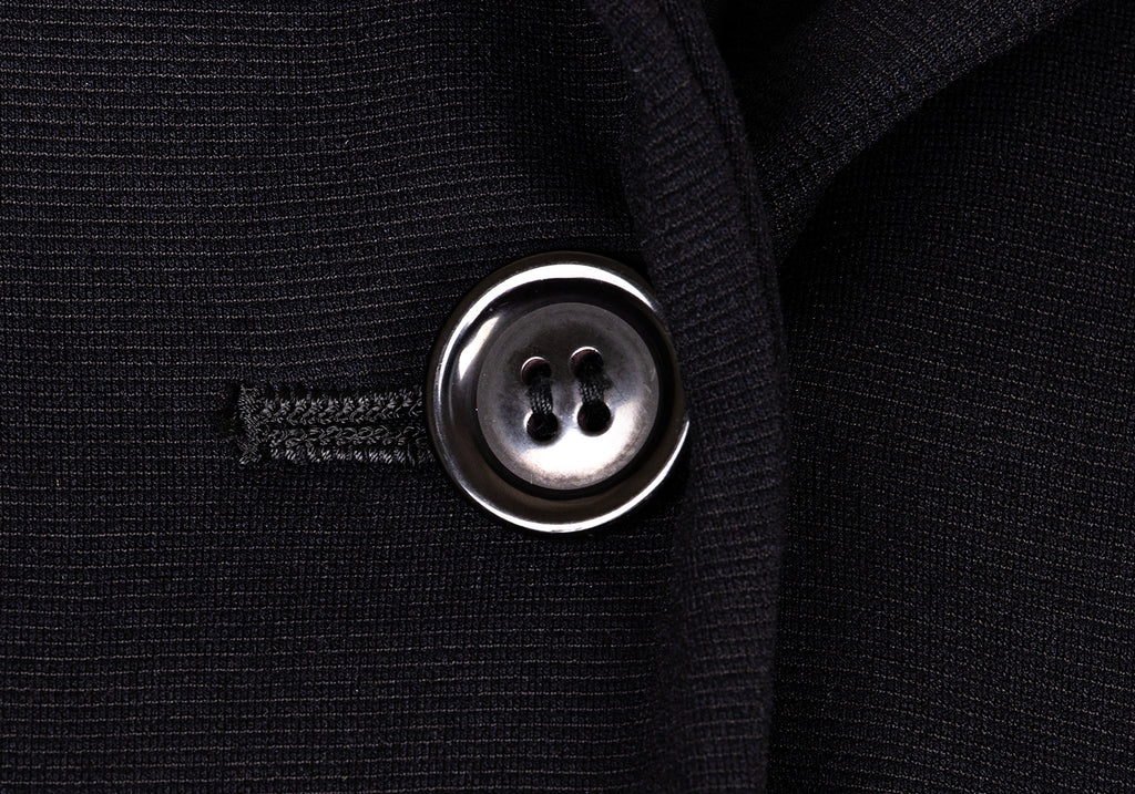 ROMEO GIGLI Italy. Black Shawl Collar Off-shoulder Jacket