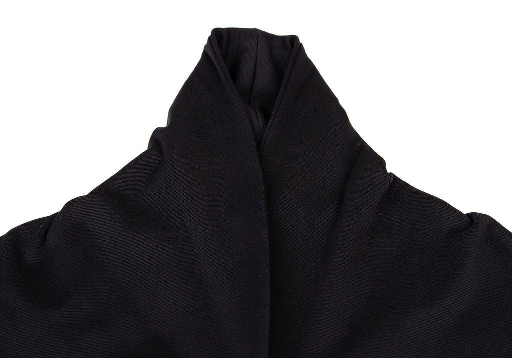 ROMEO GIGLI Italy. Black Shawl Collar Off-shoulder Jacket