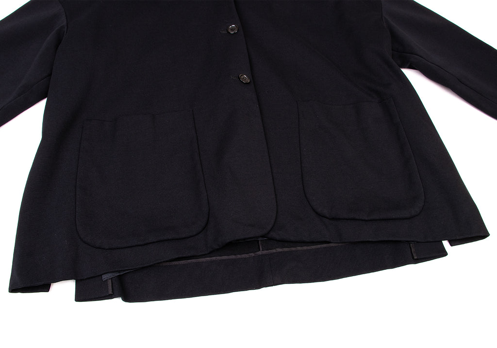 ROMEO GIGLI Italy. Black Shawl Collar Off-shoulder Jacket