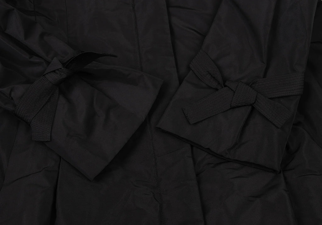 HIROKO KOSHINO JAPAN. HIROKO BIS Black Wire Collar Padding Poly Coat