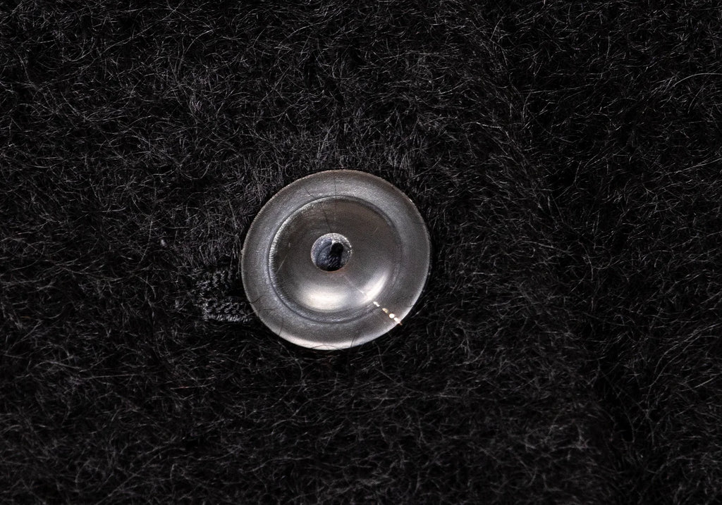 Sybilla Madrid. Black Shaggy Wool Double Coat