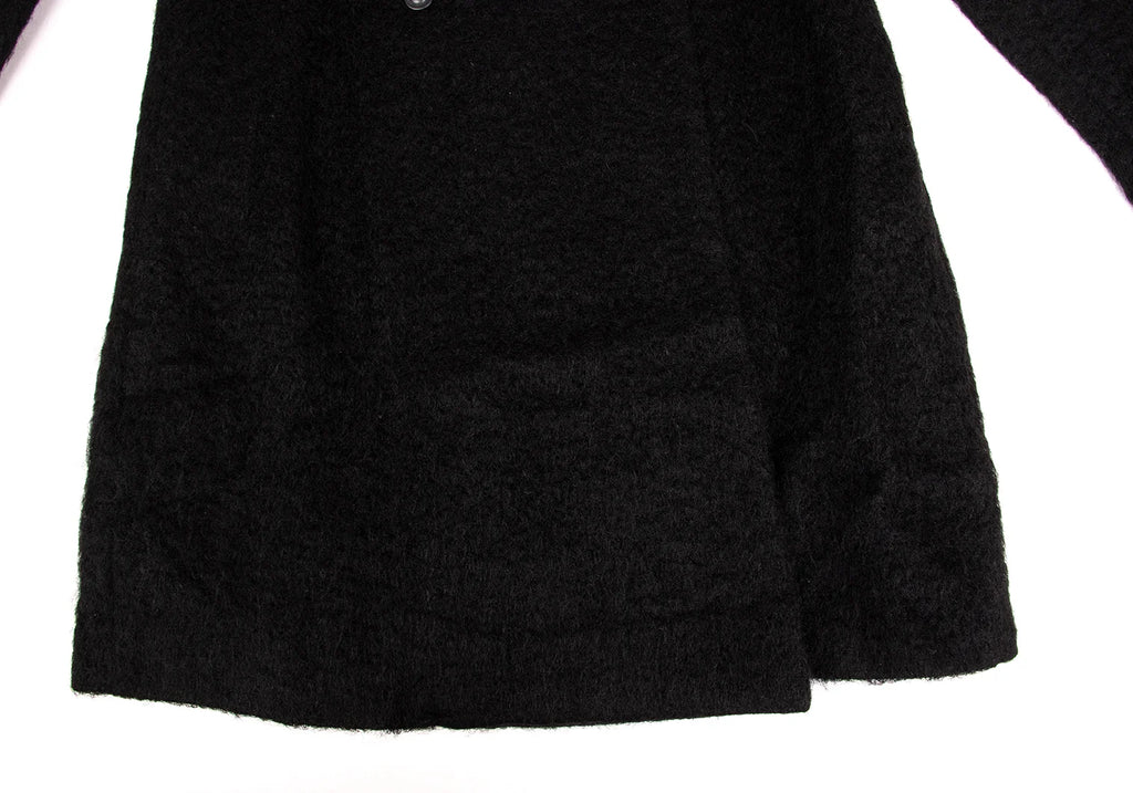 Sybilla Madrid. Black Shaggy Wool Double Coat