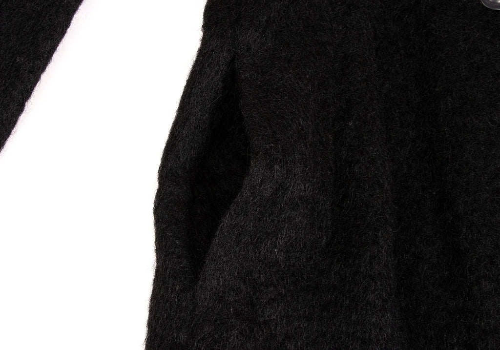 Sybilla Madrid. Black Shaggy Wool Double Coat