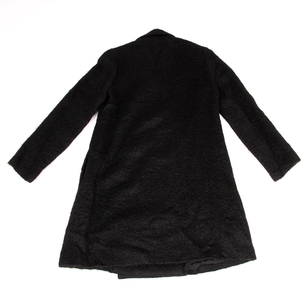 Sybilla Madrid. Black Shaggy Wool Double Coat