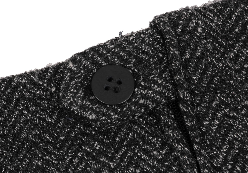 ROMEO GIGLI ITALY. Charcoal Herringbone Weave Long Skirt