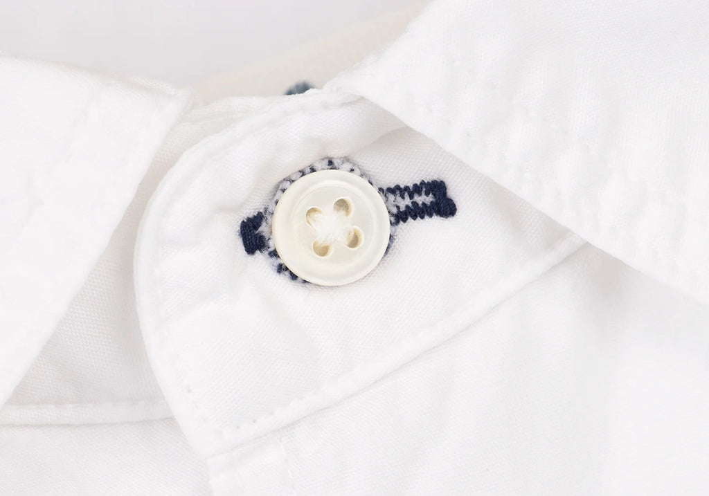 45rpm 45R JAPAN. White Cotton Broad Long Sleeve Shirt