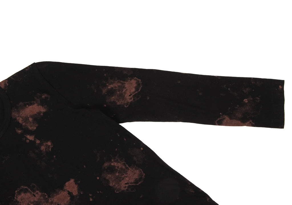 COMME des GARCONS JAPAN. Black, Brown Bleach Design Shirt