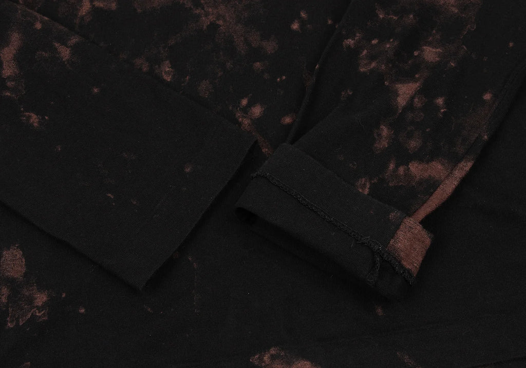 COMME des GARCONS JAPAN. Black, Brown Bleach Design Shirt