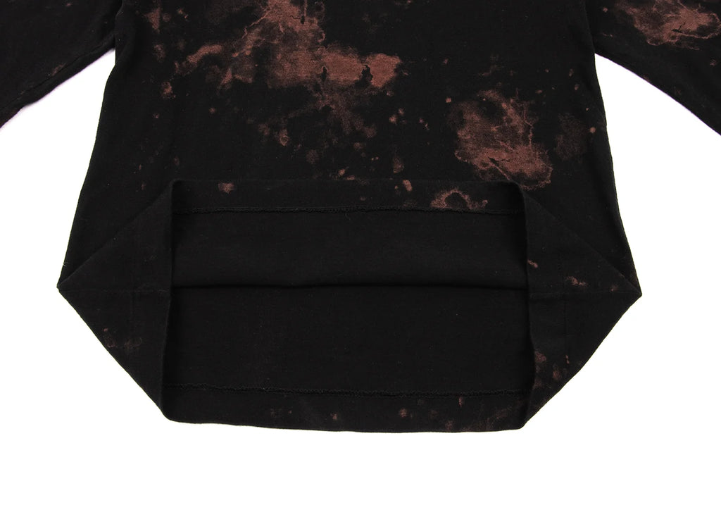 COMME des GARCONS JAPAN. Black, Brown Bleach Design Shirt
