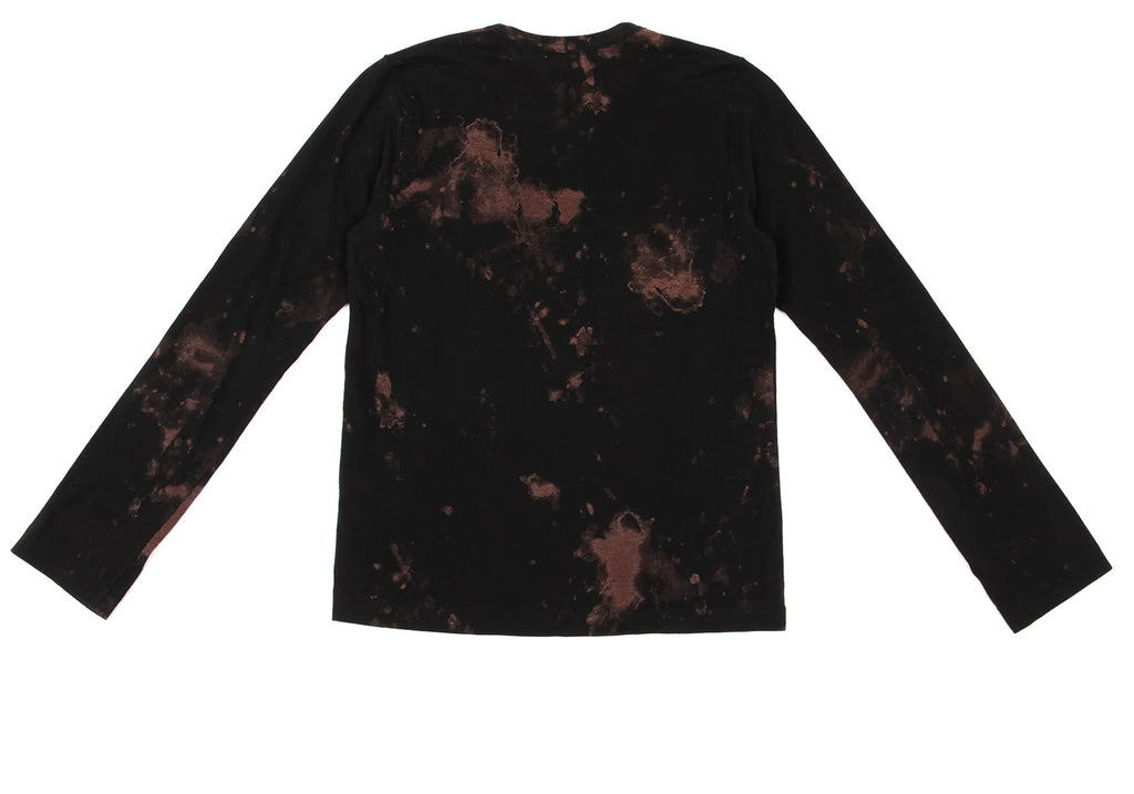COMME des GARCONS JAPAN. Black, Brown Bleach Design Shirt