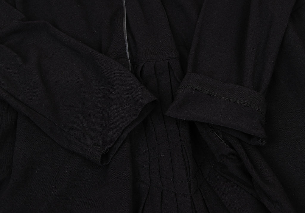 LE JEAN DE MARITHE FRANCOIS GIRBAUD PARIS. Black Stretch Switching Dress