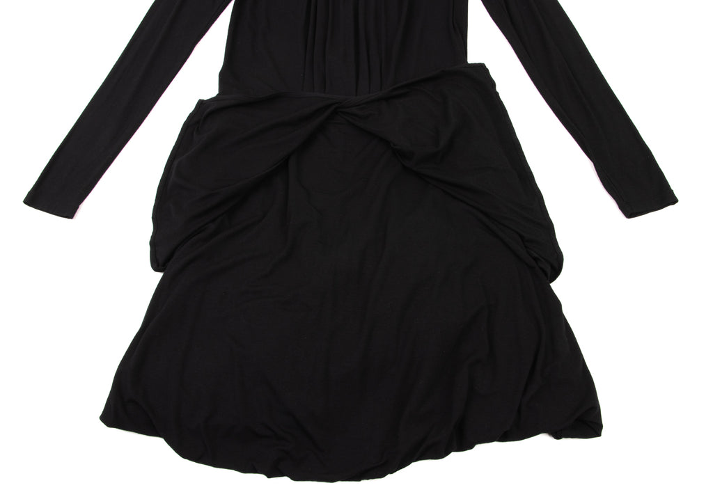 LE JEAN DE MARITHE FRANCOIS GIRBAUD PARIS. Black Stretch Switching Dress