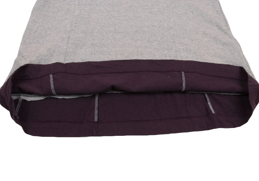 COMME des GARCONS JAPAN. TRICOT. Hem Switching Sleeveless Grey, Purple Dress