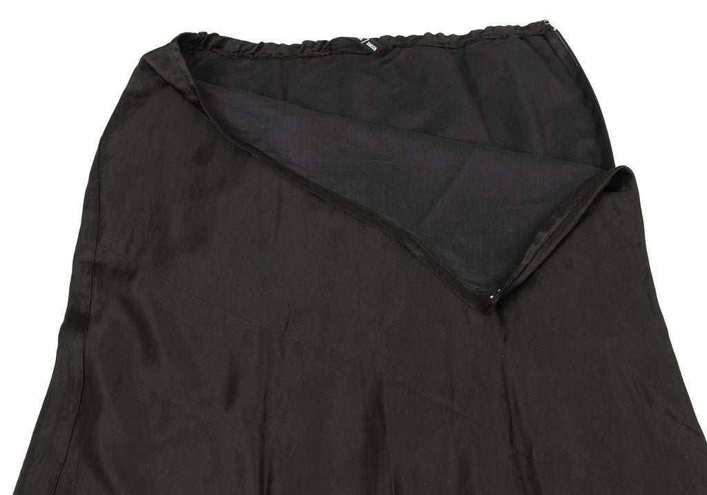 ISSEY MIYAKE JAPAN ZUCCA. MAIDEN VOYAGE Black Washed Switching Skirt