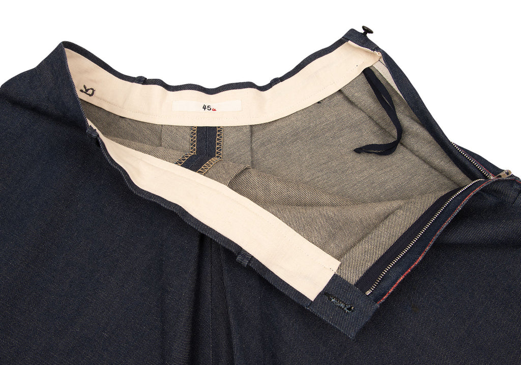 45RPM JAPAN. 45R Indigo Selvedge Out-seam Denim Flare Skirt