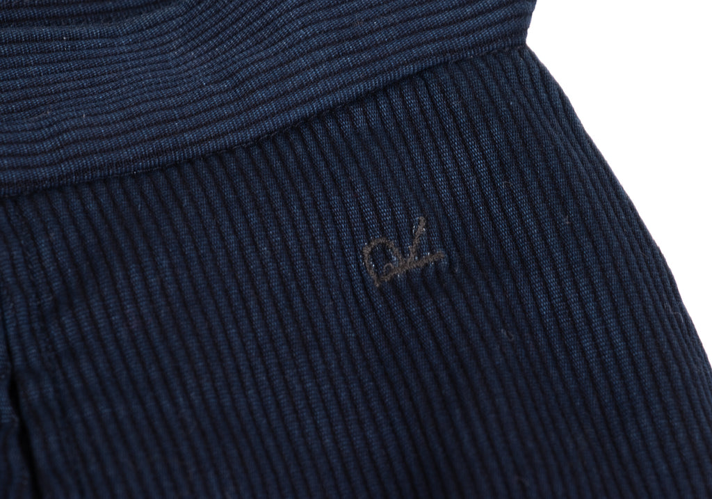 45RPM JAPAN. 45R Indigo Dyed Cotton Pleated Skirt