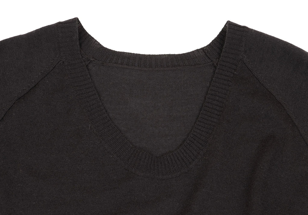 SENSOUNICO JNBY JAPAN. Charcoal Color Wool Twist Design Knit Dress