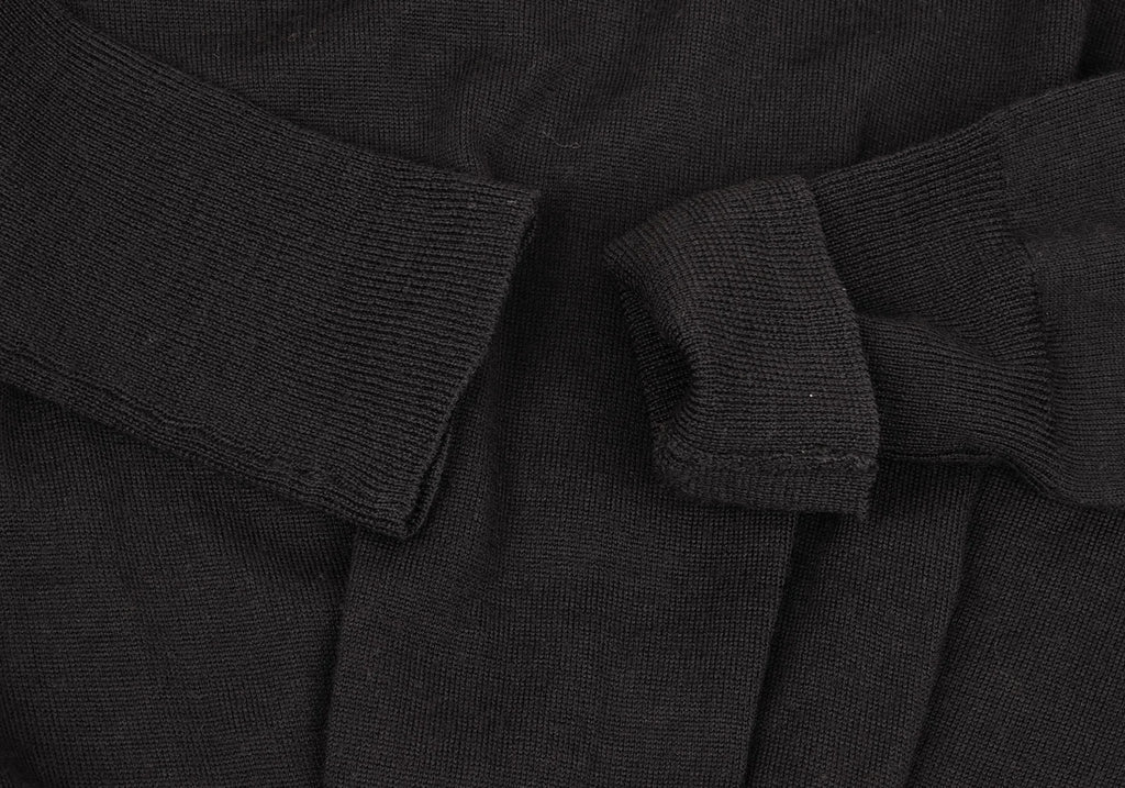 SENSOUNICO JNBY JAPAN. Charcoal Color Wool Twist Design Knit Dress