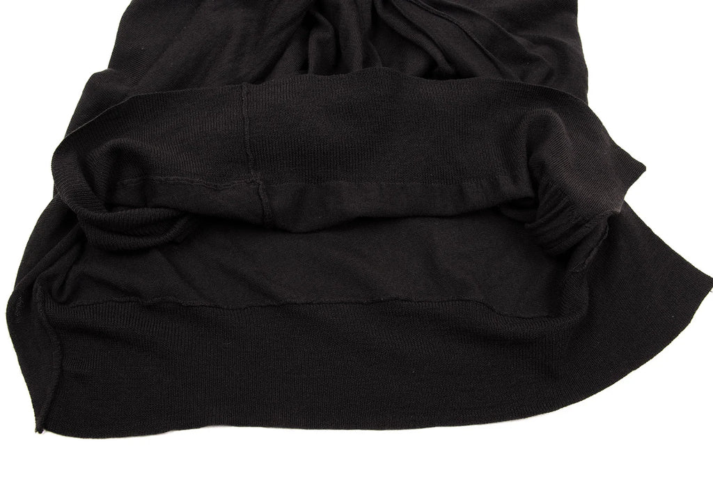 SENSOUNICO JNBY JAPAN. Charcoal Color Wool Twist Design Knit Dress