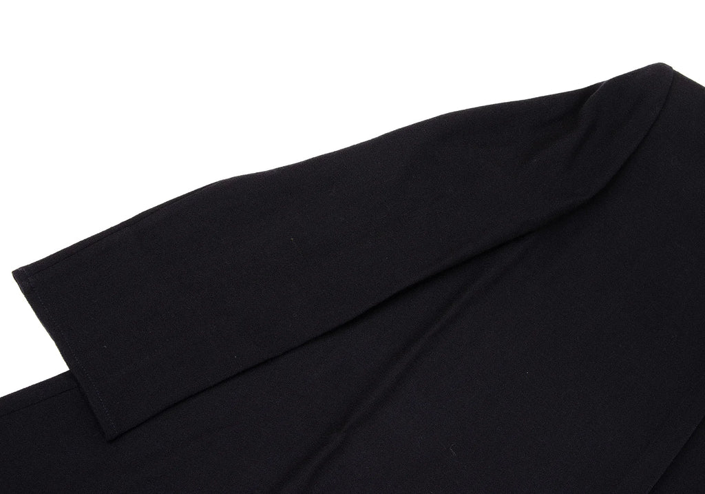 KRIZIA PARIS. Navy Wool No Collar 1B Long Jacket