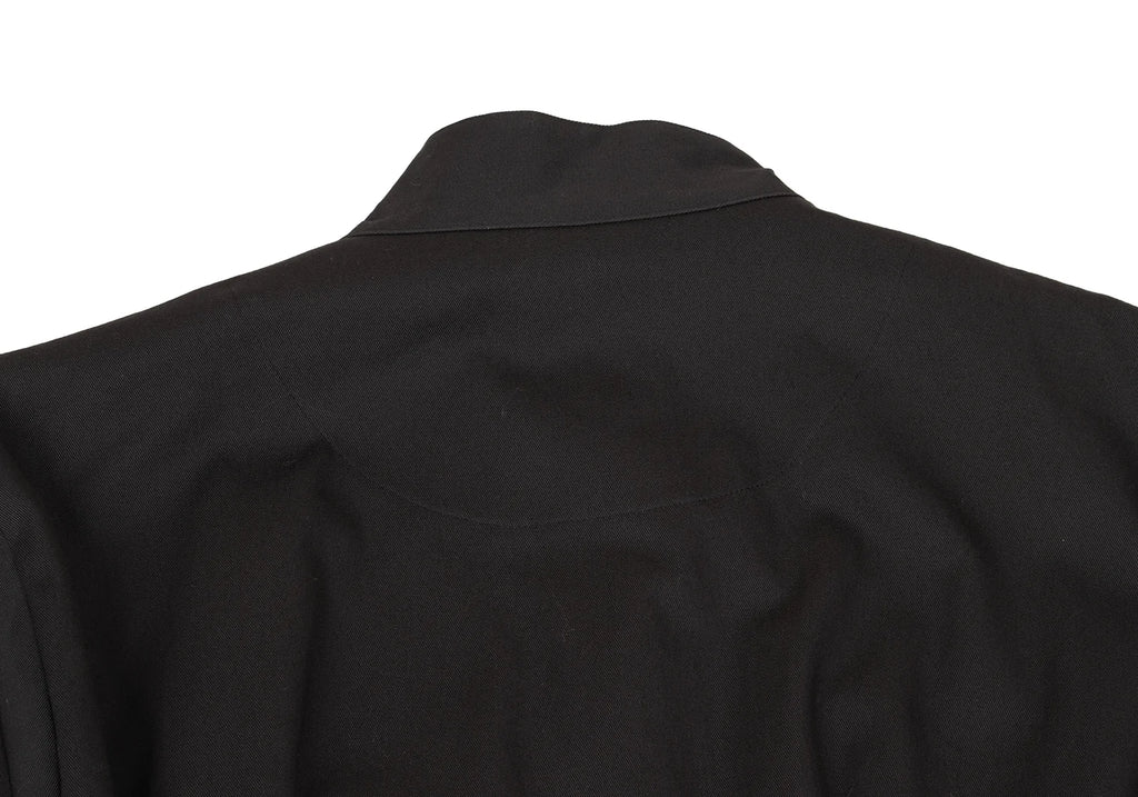 fou fou JAPAN. NEW W/TAG. Black Cotton Gun Flap Design Dress