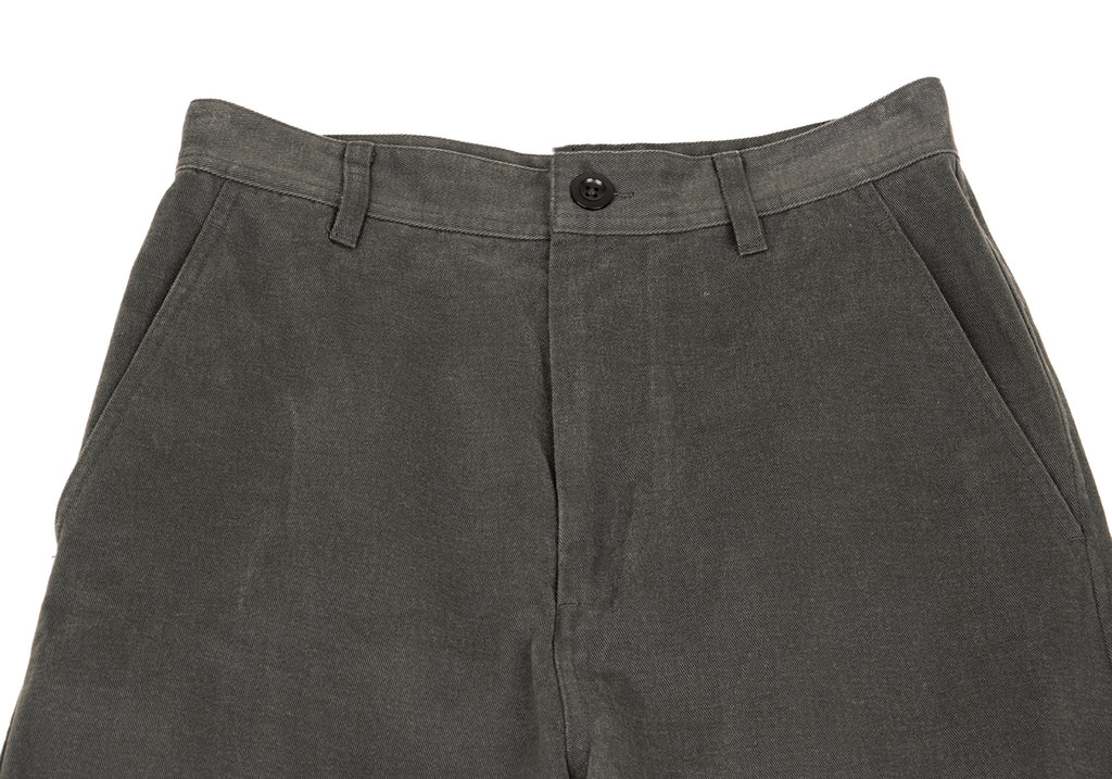MARGARET HOWELL  MHL. Tokyo/London. Charcoal Cotton Moleskin Wide Pants