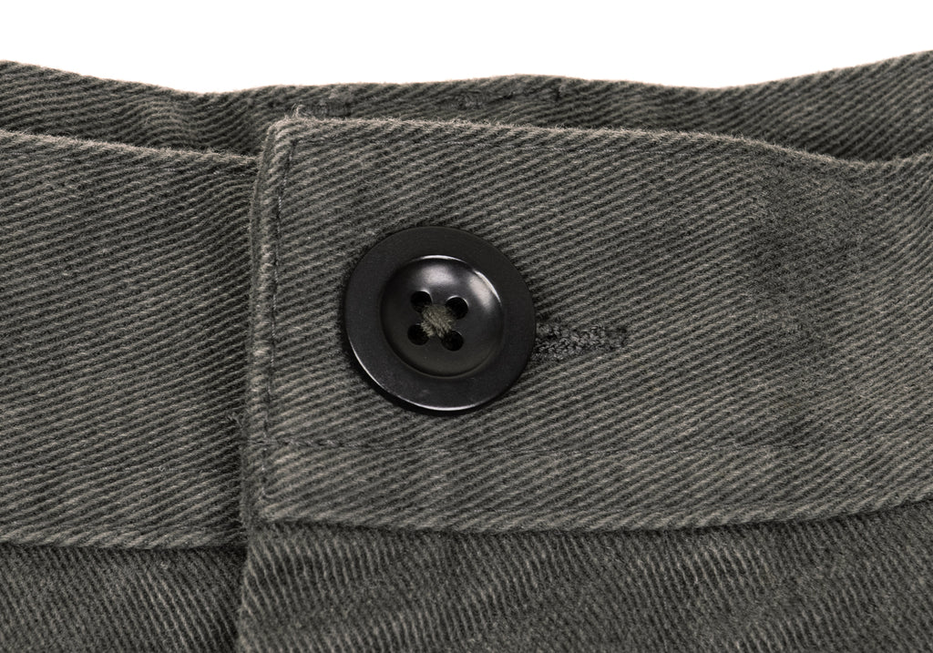 MARGARET HOWELL  MHL. Tokyo/London. Charcoal Cotton Moleskin Wide Pants