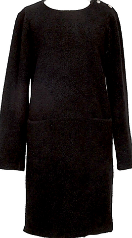 MIU MIU ITALY. Geometric Pattern Poly-Blend Abstract Mod Dress