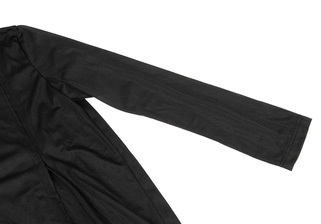 COMME des GARCONS JAPAN. Black Frill Design Semi-Sheer Dress