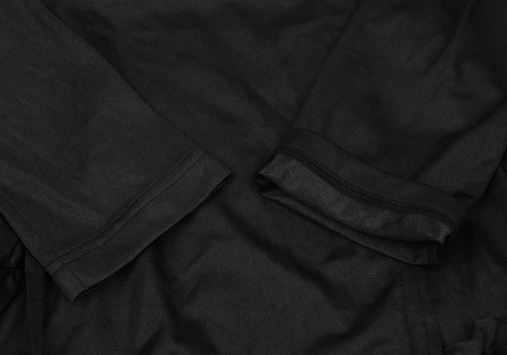 COMME des GARCONS JAPAN. Black Frill Design Semi-Sheer Dress