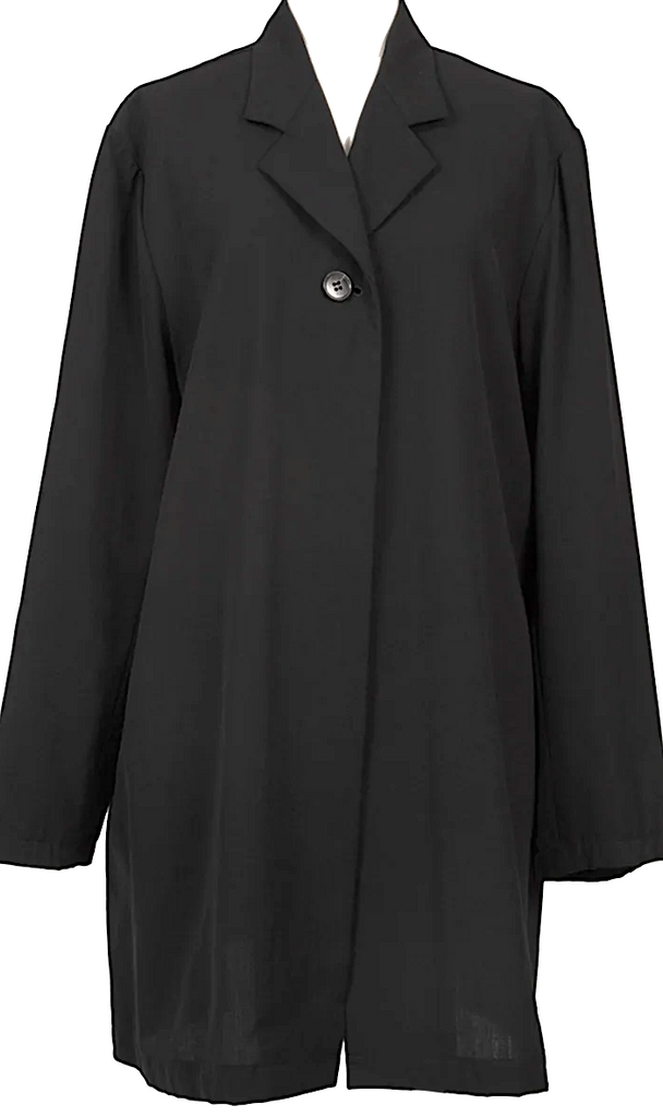 HOMMA JAPAN. Black Wool Toro 1B Long Jacket