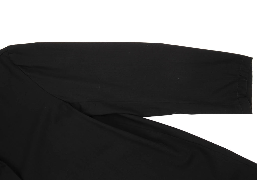 HOMMA JAPAN. Black Wool Toro 1B Long Jacket