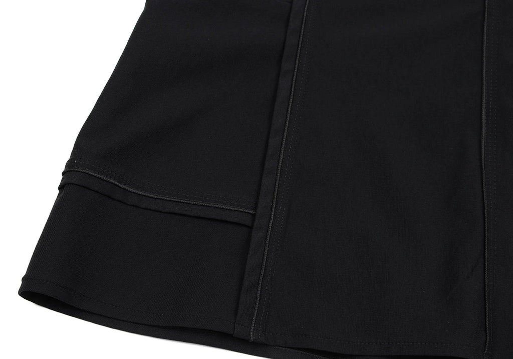 HIROKO KOSHINO TRUNK JAPAN. Black Outseam Nylon Blend Stretch Jacket