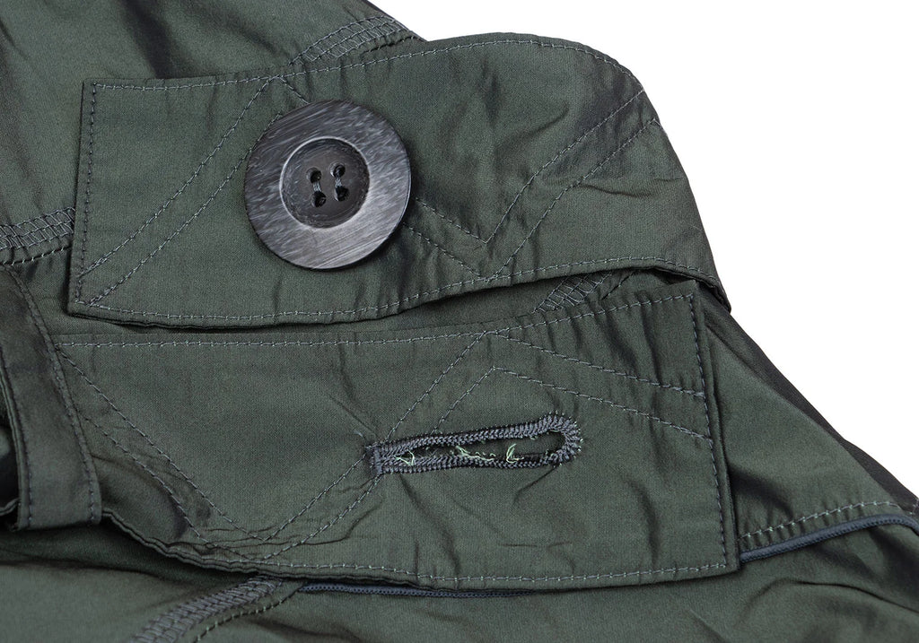 EIKO KONDO JAPAN. Vintage Rare Khaki Belt Pocket Design Skirt