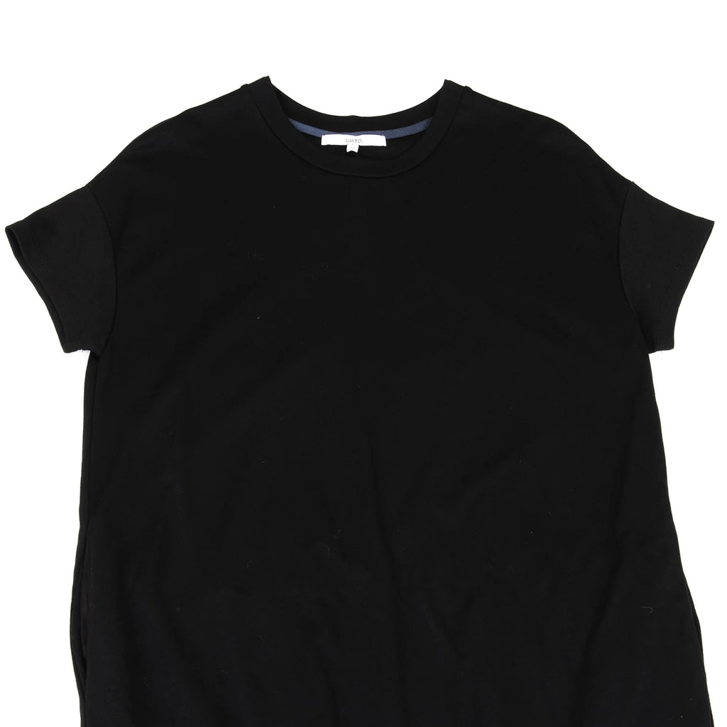 UN3D. JAPAN. Black Tuck Layered Shirt Dress Black