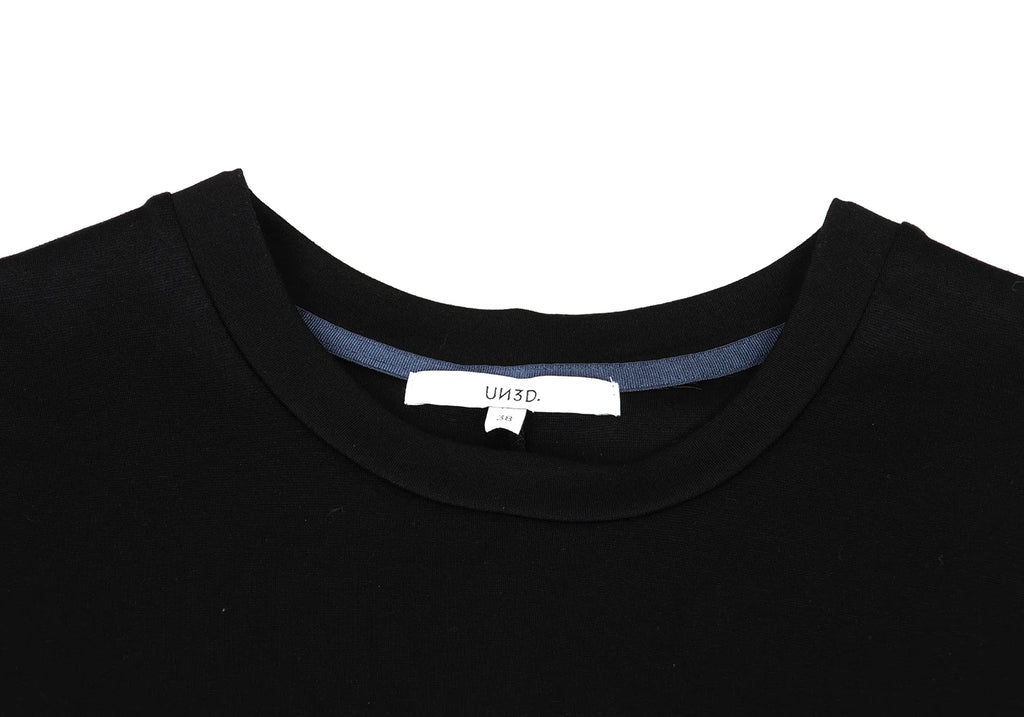 UN3D. JAPAN. Black Tuck Layered Shirt Dress Black