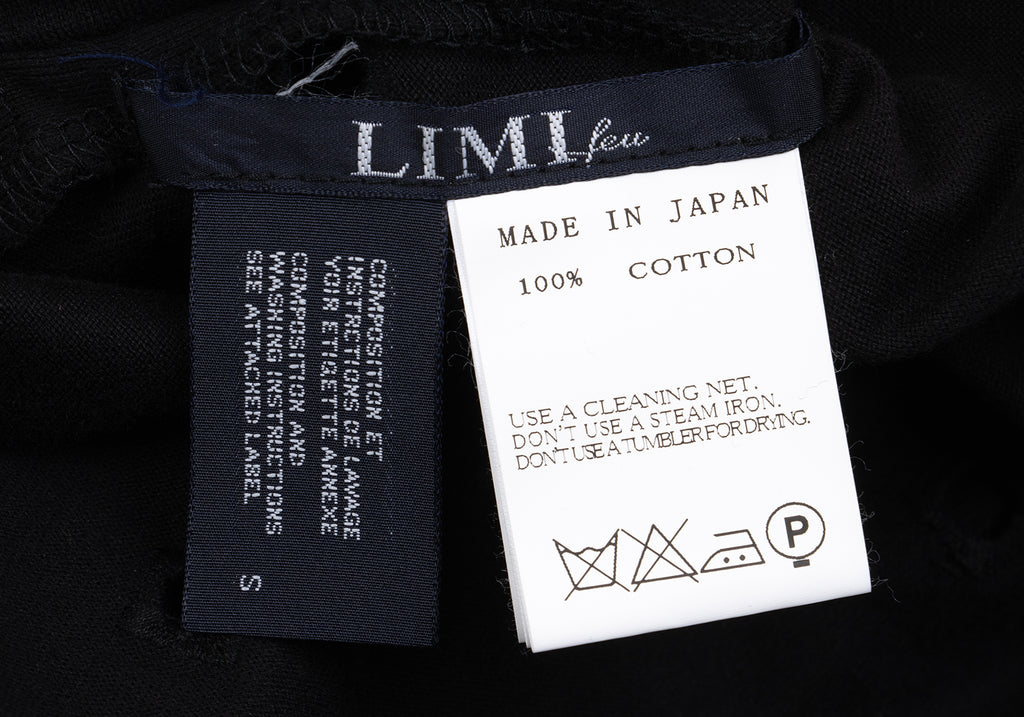 LIMI Feu Japan. (Yohji Yamamoto) Black Hole Embroidery Cachecoeur Top