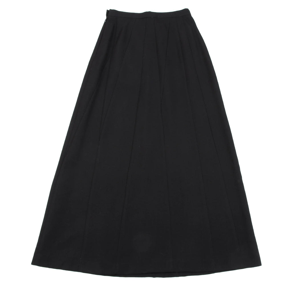 A/T Atsuro Tayama Japan. Black Wool Switching Design Skirt