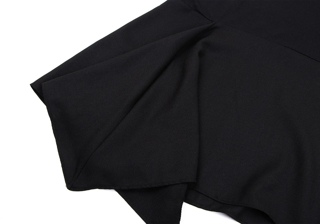 A/T ATSURO TAYAMA JAPAN. Black Material Switching Dress