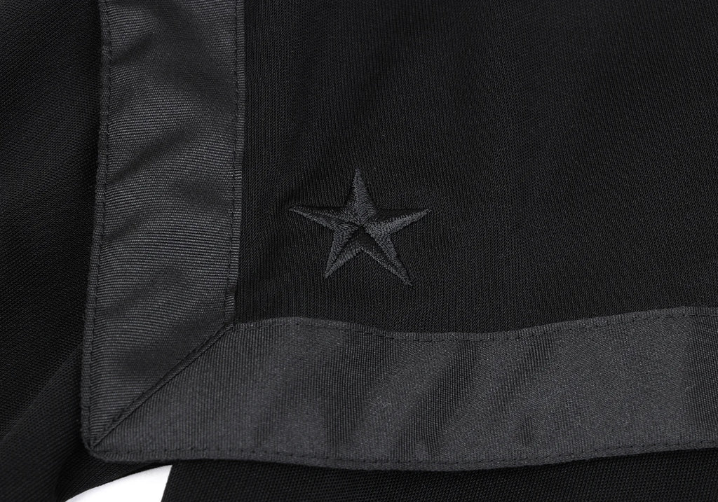 Jean Paul GAULTIER PARIS. FOR SEPT PREMIERES Black Star Embroidery Asymmetry Collar Dress