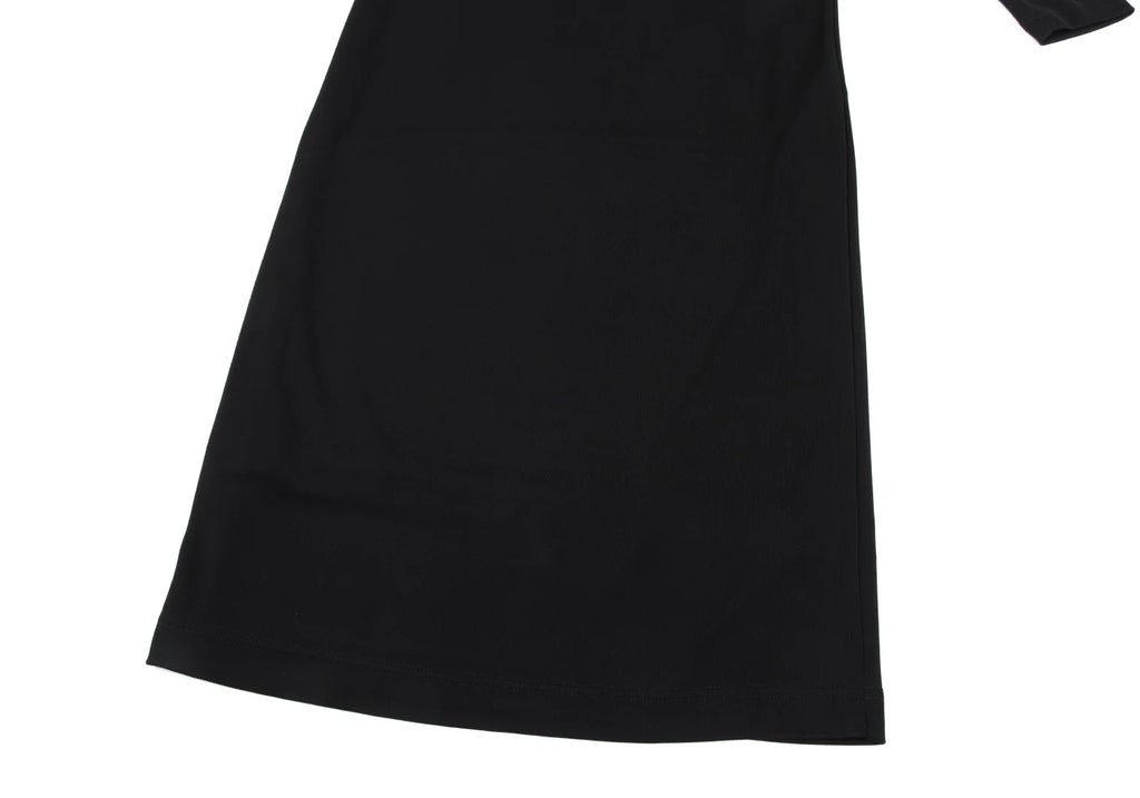 Jean Paul GAULTIER PARIS. FOR SEPT PREMIERES Black Star Embroidery Asymmetry Collar Dress