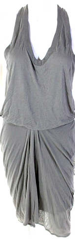 Helmut Lang NY.NEW W/TAGS. Black Silk Floral Print Scoop Neck Wrap Blouse