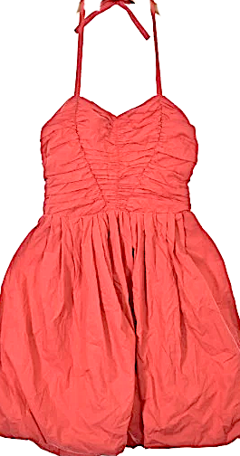 Miu Miu Italy. Red Cotton Flare Summer Dress